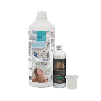 Set AquaSal Natural 1 Lt + Fragranza Aromatica Spa Extasy...