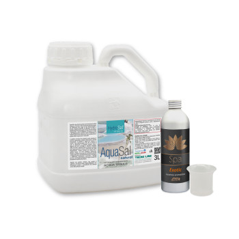 Set AquaSal Natural 3 Lt + Fragranza Aromatica Spa Exotic...