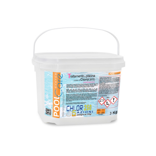 Pool Care Chlor 250 5 Azioni - 3 Kg