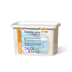 Pool Care Chlor 250 4 Azioni - 1 Kg